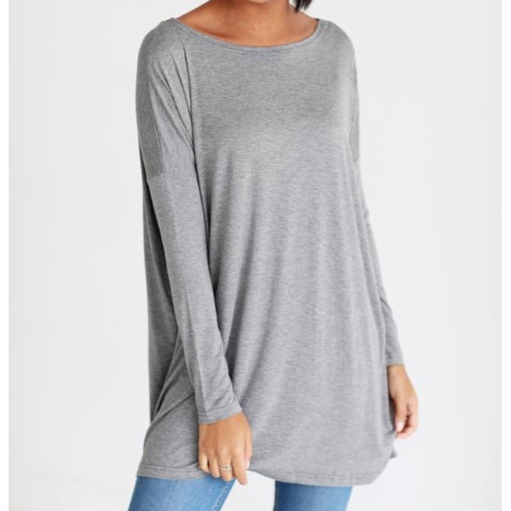 💔 SOLD 💔 Heather grey piko